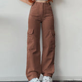 Verstelbare Straight Fit Cargo Broek
