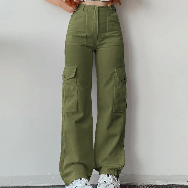 Verstelbare Straight Fit Cargo Broek