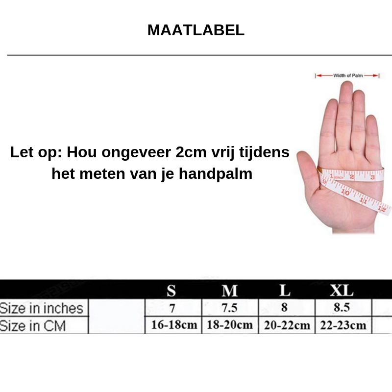 Winter proof touch screen handschoenen
