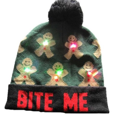 Kerstmuts met LED-lichtjes
