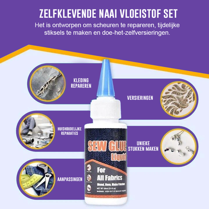 Zelfklevende Naaivloeistof "PRO"