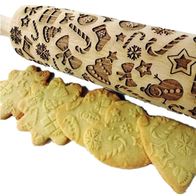 KerstKoekjes Reliëf-Roller 'Kitchen Tools Deluxe'