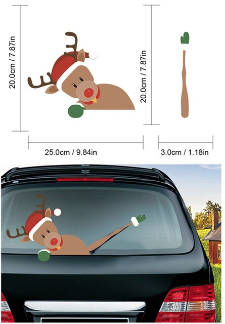 Hilarische Kerst Ruitenwisser