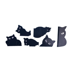 Schattige Katten Boekenleggers (6 Stuks)