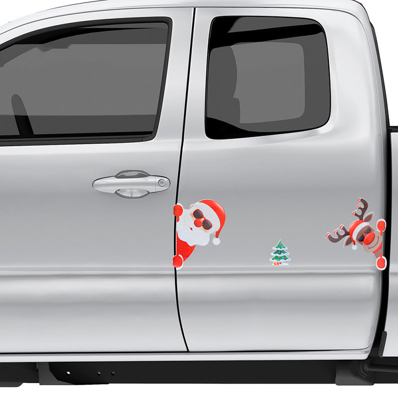 Vrolijke Reflecterende Kerst Stickers