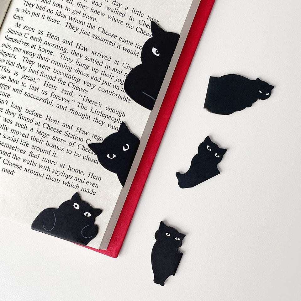 Schattige Katten Boekenleggers (6 Stuks)