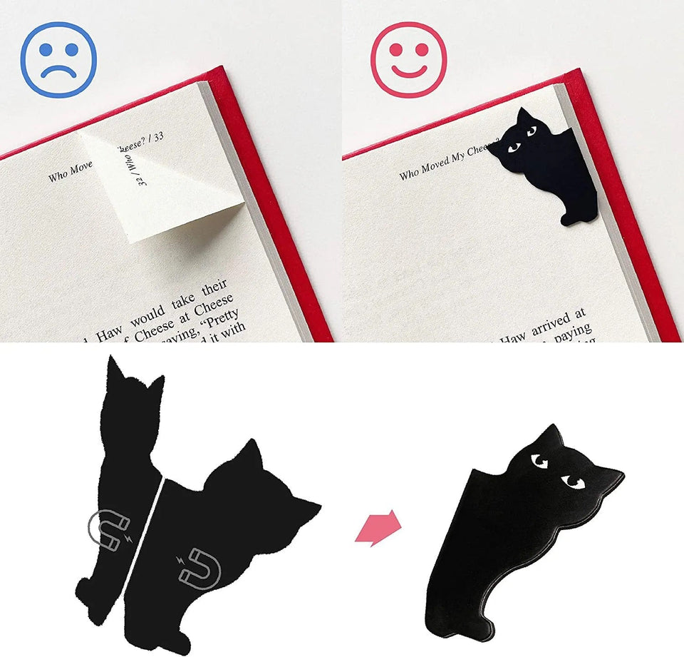 Schattige Katten Boekenleggers (6 Stuks)