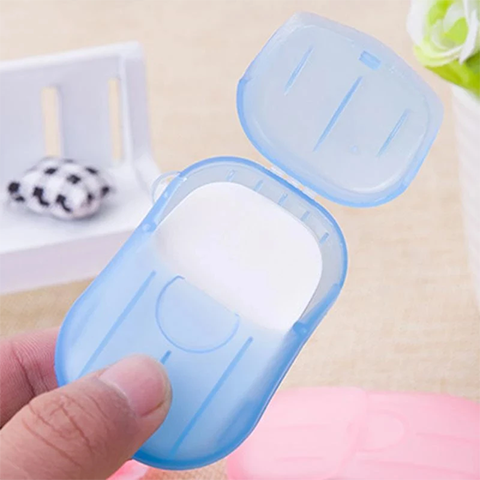 DRAAGBAAR DESINFECTIE ZEEPPAPIER (20 VELLEN PER BOX) (SET VAN 3)