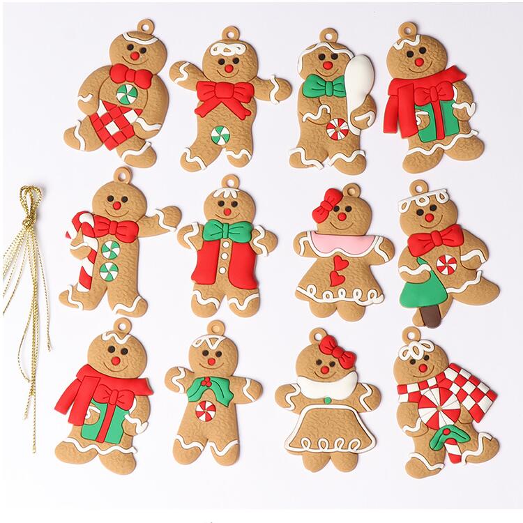 Gingerbread Mannetje Decoratie (12 Stuks!)