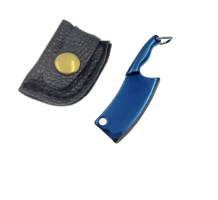 Sleutelhanger Mini Mes & Hoesje