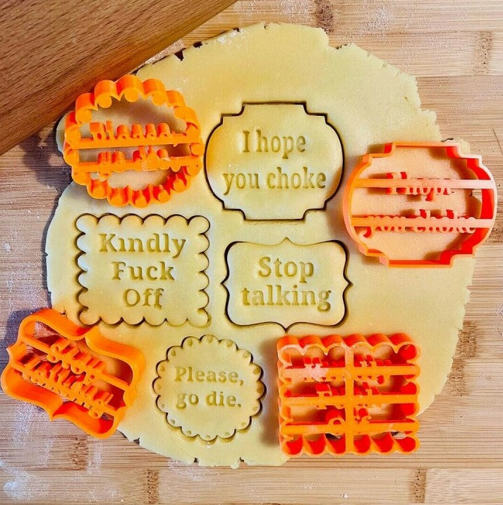 Hilarische Koekjes Vormen (Set van 4 Stuks!)