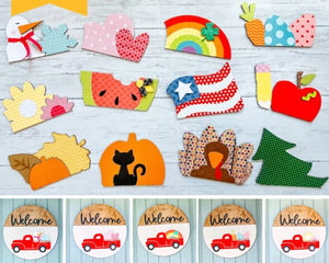 Gezellig Verwisselbaar "Welcome" Bord