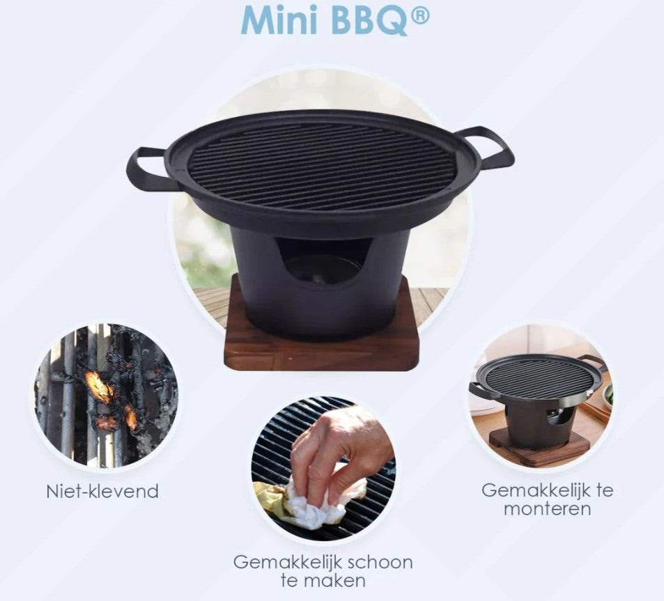 Mini BBQ® | Ideaal voor op het balkon, in het park en op vakantie!