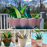 Glas in Lood Planten Decoratie