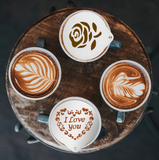 Koffie Kunst Set "Super Barista"