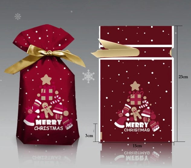Kerst Kado Zakken (10 Stuks!)