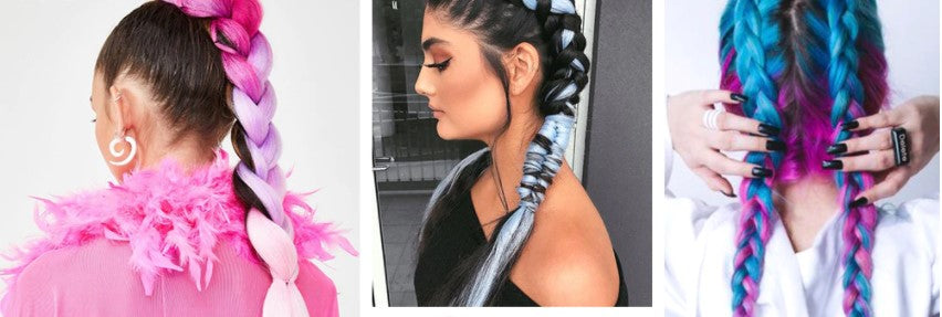 Gekleurde Haar Extensions 'Party Fun'