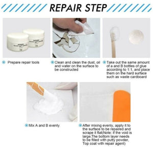 Keramiek Reparatie Pasta - Bespaar veel geld! Set van 2 componenten