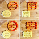 Hilarische Koekjes Vormen (Set van 4 Stuks!)