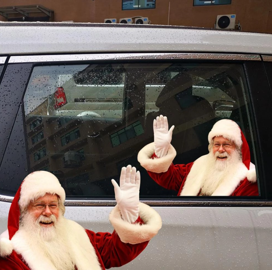 Vrolijke Kerstman Sticker