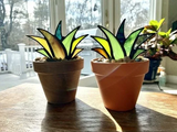 Glas in Lood Planten Decoratie