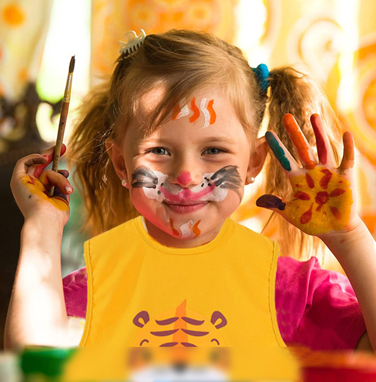 Groter Formaat Slabbetje "Happy Kiddo"