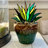 Glas in Lood Planten Decoratie
