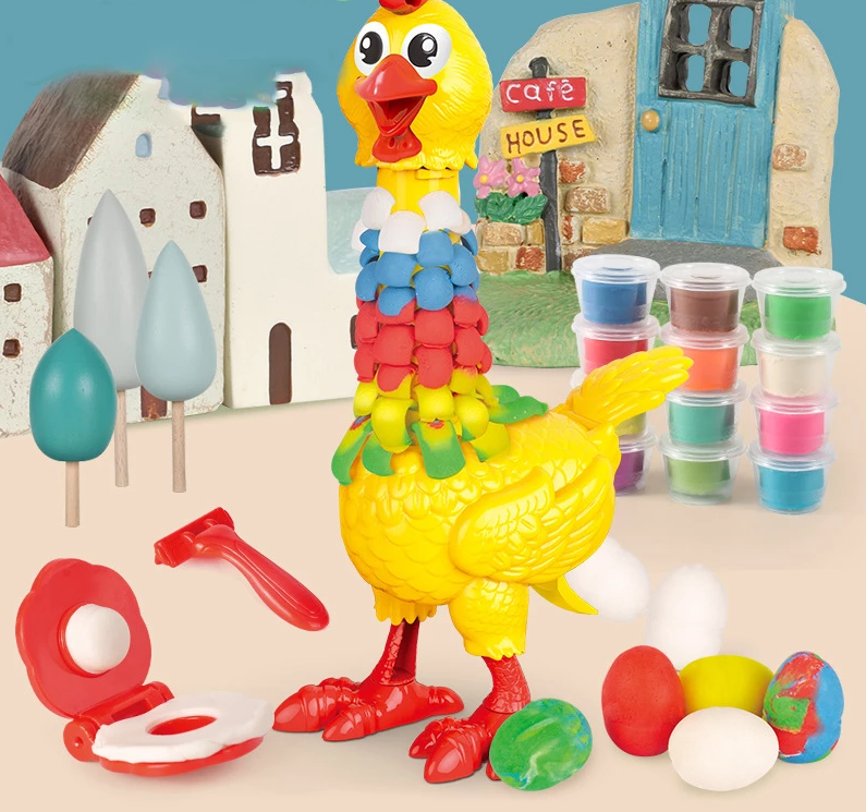Knutsel Kip (Met 12 Kleuren Klei!)