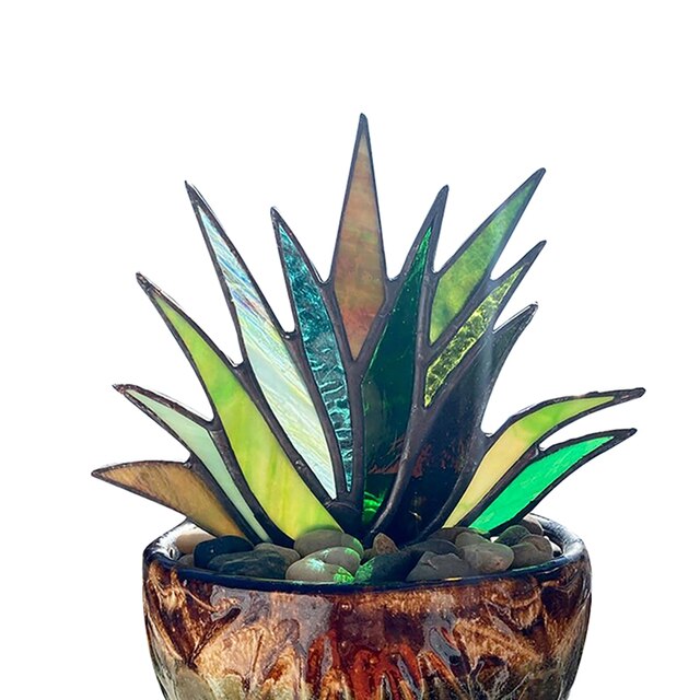 Glas in Lood Planten Decoratie