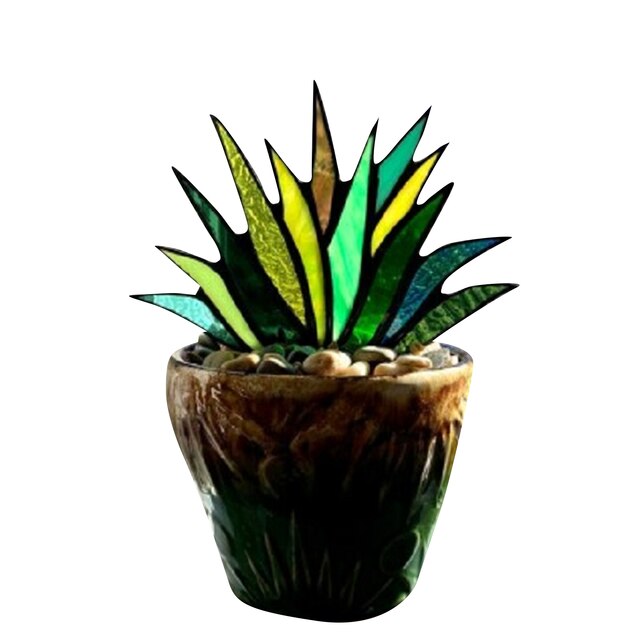 Glas in Lood Planten Decoratie