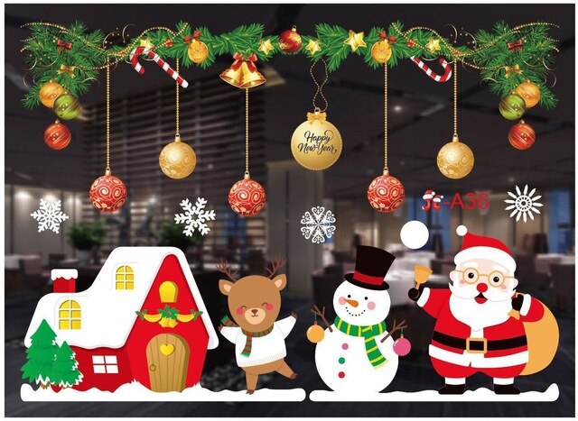 Kerst Raamsticker Set - Voor een Perfecte Winter!