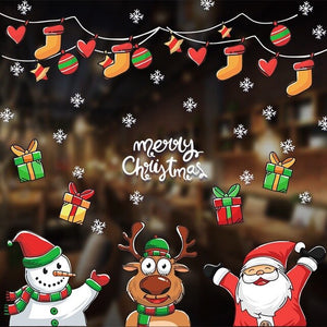 Kerst Raamsticker Set - Voor een Perfecte Winter!