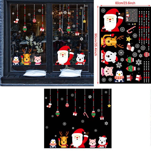 Kerst Raamsticker Set - Voor een Perfecte Winter!
