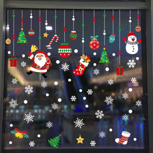 Kerst Raamsticker Set - Voor een Perfecte Winter!