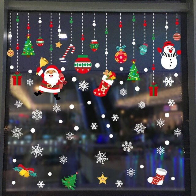 Kerst Raamsticker Set - Voor een Perfecte Winter!