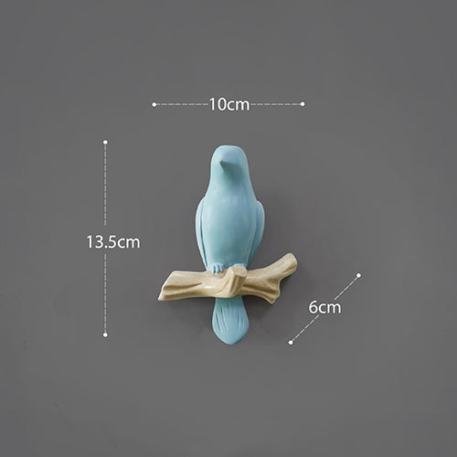 Wanddecoratie Vogel (Kapstok)Haakjes