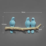 Wanddecoratie Vogel (Kapstok)Haakjes
