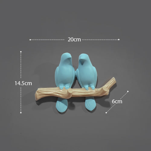 Wanddecoratie Vogel (Kapstok)Haakjes