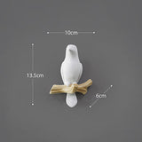 Wanddecoratie Vogel (Kapstok)Haakjes