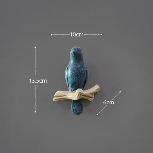 Wanddecoratie Vogel (Kapstok)Haakjes
