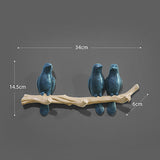 Wanddecoratie Vogel (Kapstok)Haakjes
