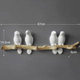 Wanddecoratie Vogel (Kapstok)Haakjes