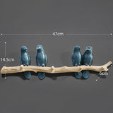 Wanddecoratie Vogel (Kapstok)Haakjes