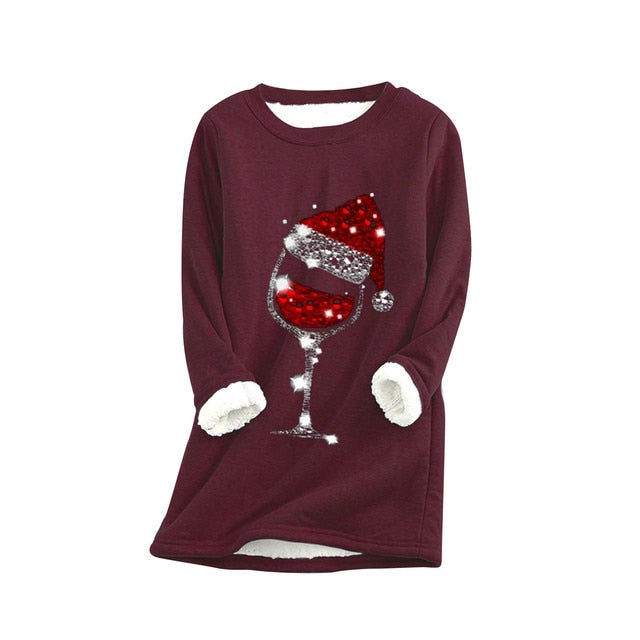 Comfortabele Wijn Kersttrui 'Comfy Winelovers™'