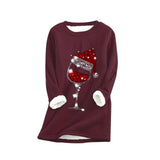 Comfortabele Wijn Kersttrui 'Comfy Winelovers™'
