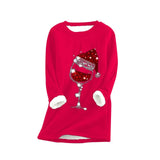 Comfortabele Wijn Kersttrui 'Comfy Winelovers™'