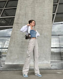 Verstelbare Straight Fit Cargo Broek