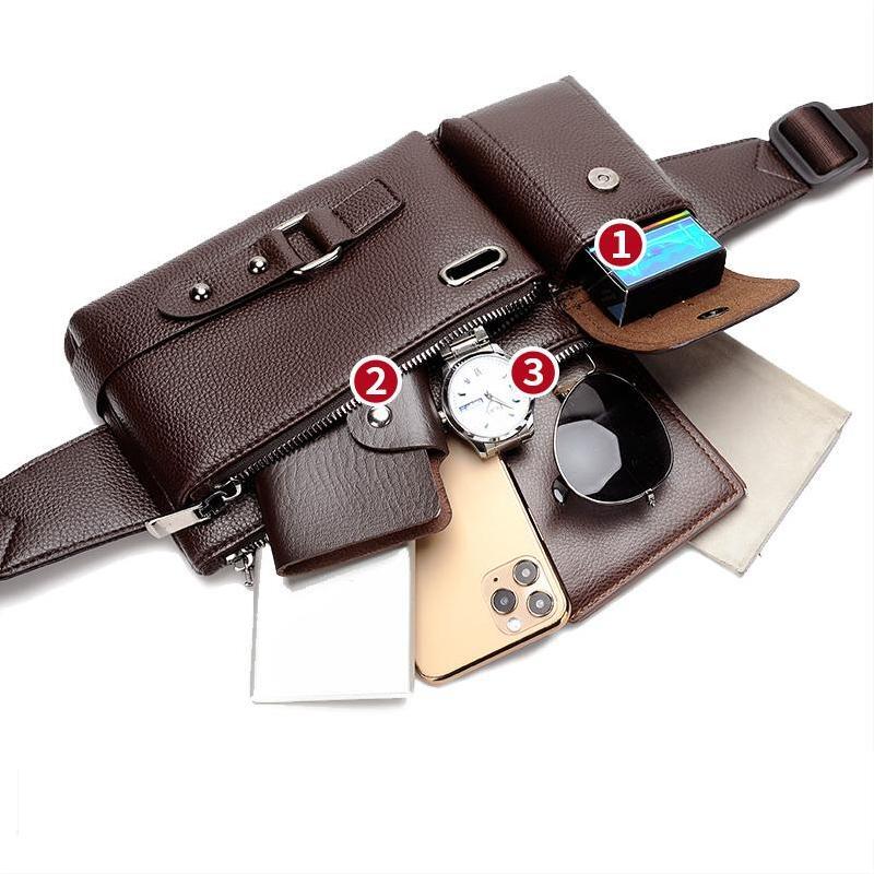Lederen Sling Bag™ | Stijlvol in iedere Situatie!