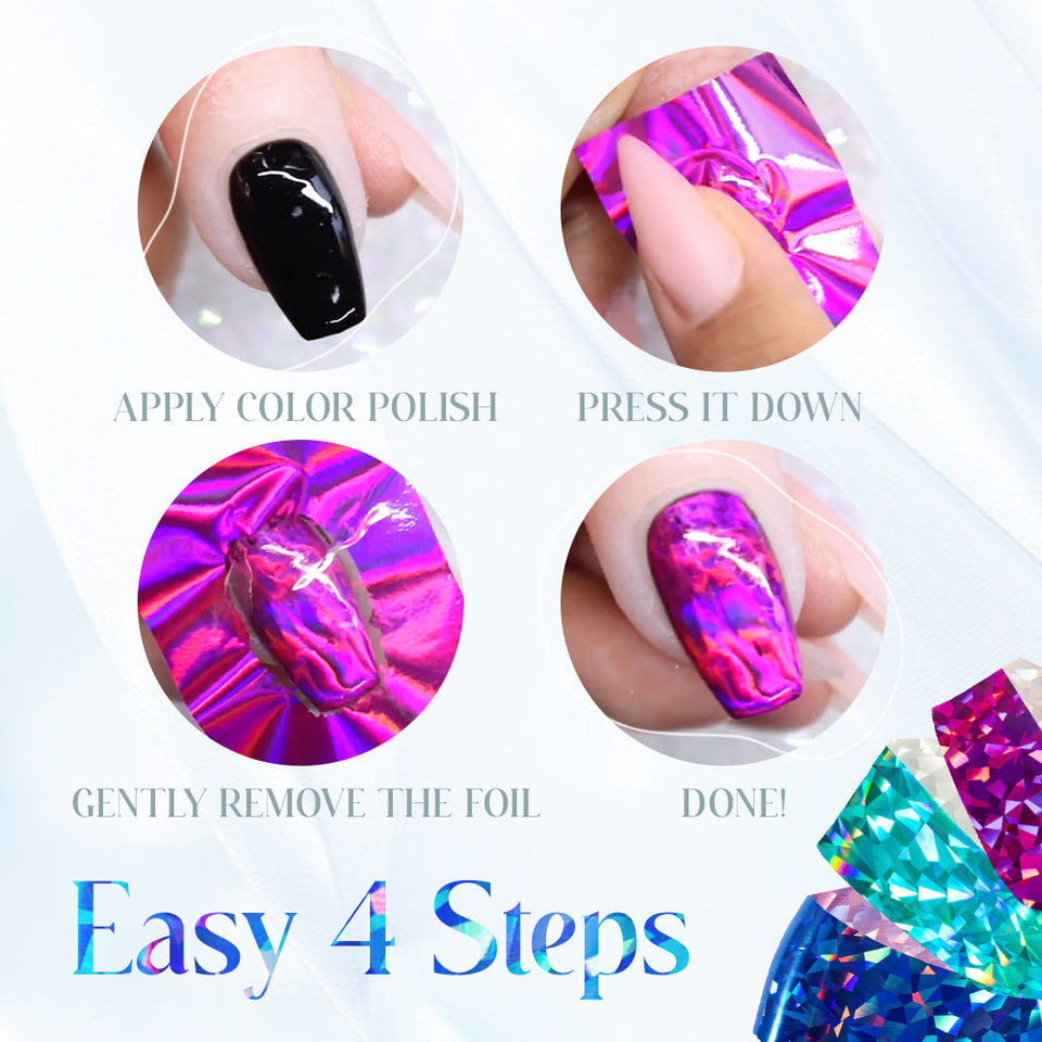 Nagelfolie Set (12 Vellen!)