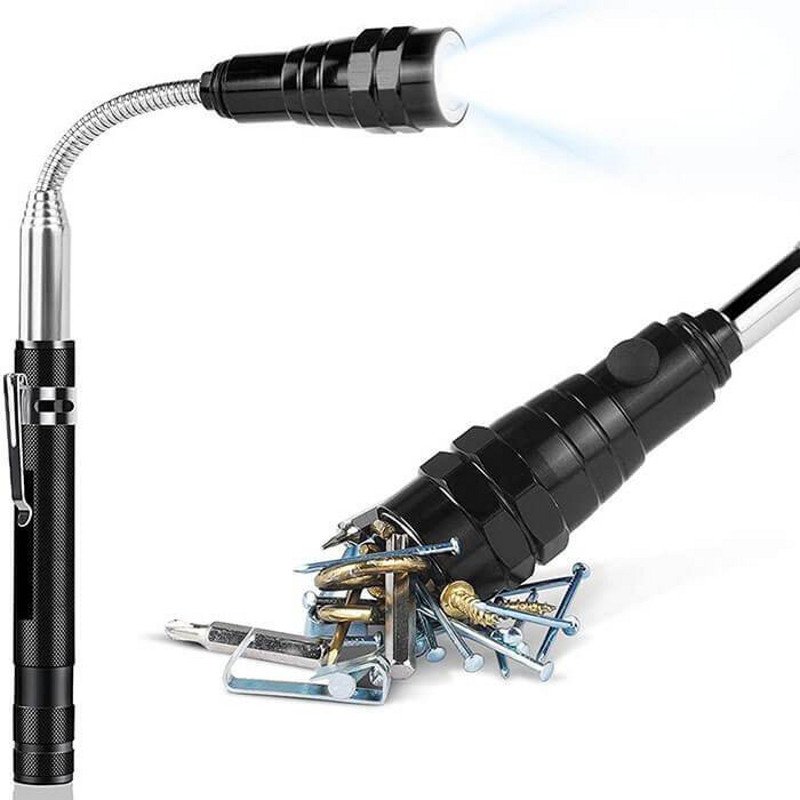 Magnetische Flexibele Grijpstok met LED Lamp